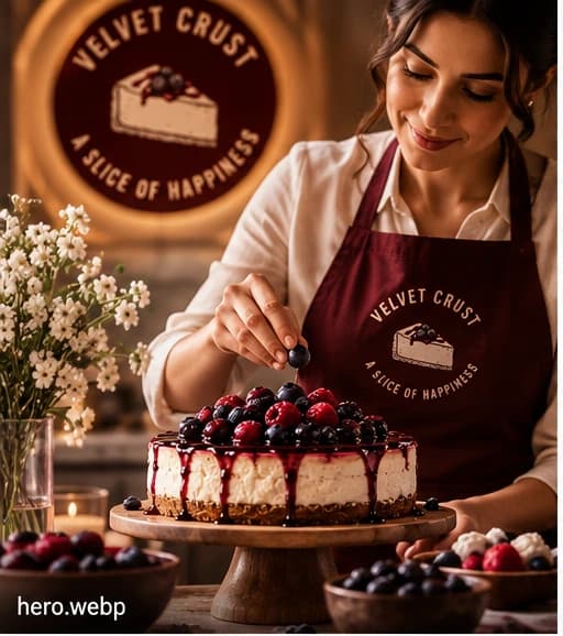 Velvet Crust artisan cheesecake