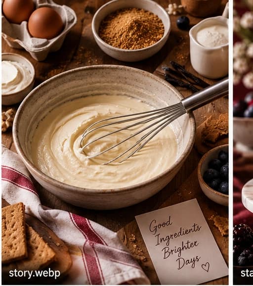 Preparing a Velvet Crust cheesecake